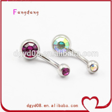 Fashion crystal navel belly ring body piercing jewelry